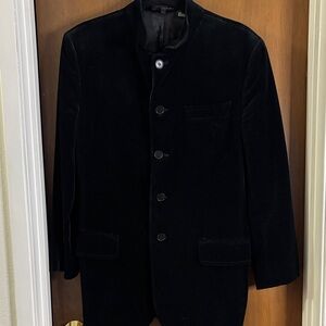 Zara Men's Elegant Black Velvet Blazer Size Small